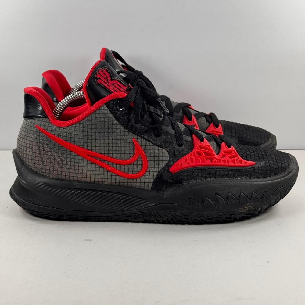Nike Kyrie Low 4 Bred Black Red Basketball Shoes CW3985-006 Mens 9.5